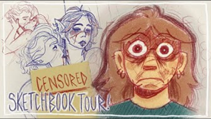 YOU WERENT MEANT TO SEE THAT | Sketchbook Tour 2023-2024