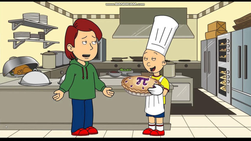 Caillou Gets Grounded on Pi Day