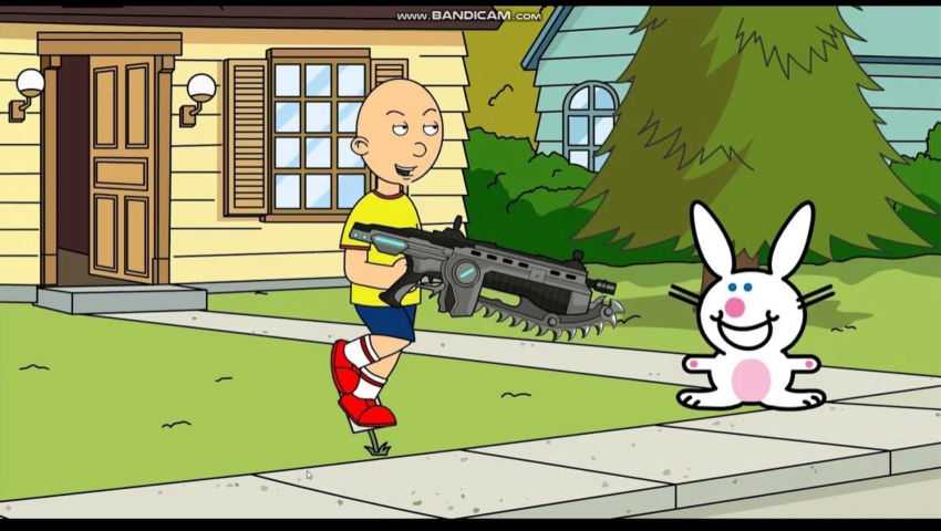 Caillou Kills The Easter Bunny And Gets Grounded