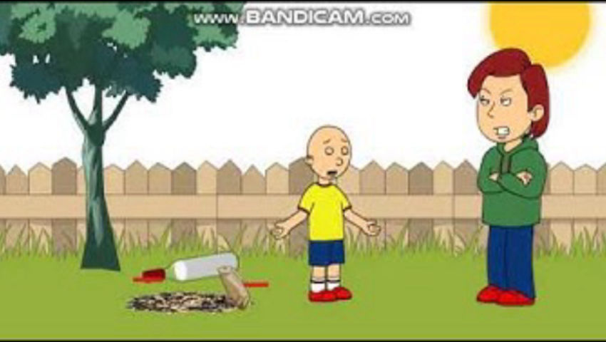 Caillou Gets Grounded On Earth Day