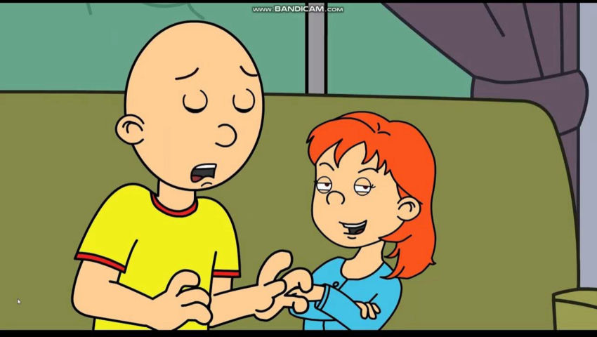 Rosie Hits Caillou And Gets Grounded