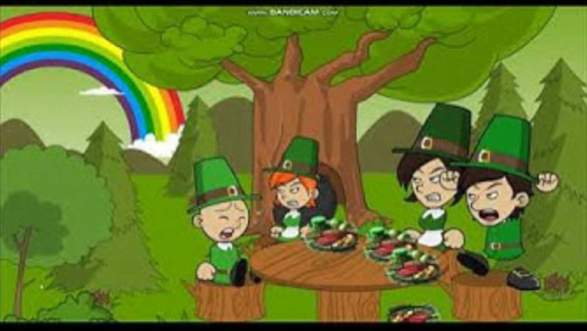 Leprechaun Caillou Gets Grounded On St. Patrick's Day