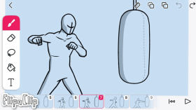 How to Animate a Punch in Flipaclip #fight by Garvit Bhatnagar