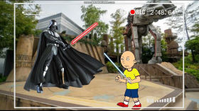 Daddy Cam: Caillou Vs. Darth Vader by African Vulture