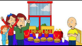 Caillou Turns The Turkey Into McDonalds/Grounded by African Vulture