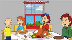 Caillou Turns the Thanksgiving Turkey into a Real Turkey/Grounded by African Vulture