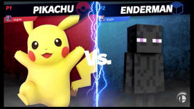 Smash of the Day - Pikachu VS Enderman - Super Smash Bros Ultimate - Nintendo - October 16, 2023 by Jagoe