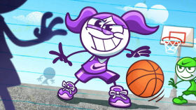 Lil’ Miss Plays Ball - in - “Life’s Too Sport” by Pencilmation